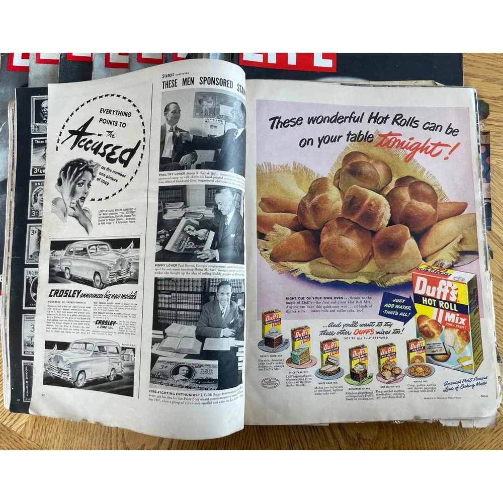 Vintage LIFE Magazine Lot 8 Issues 1940s Debutante Joanne Connelley Schlitz Ads - Picture 2 of 16